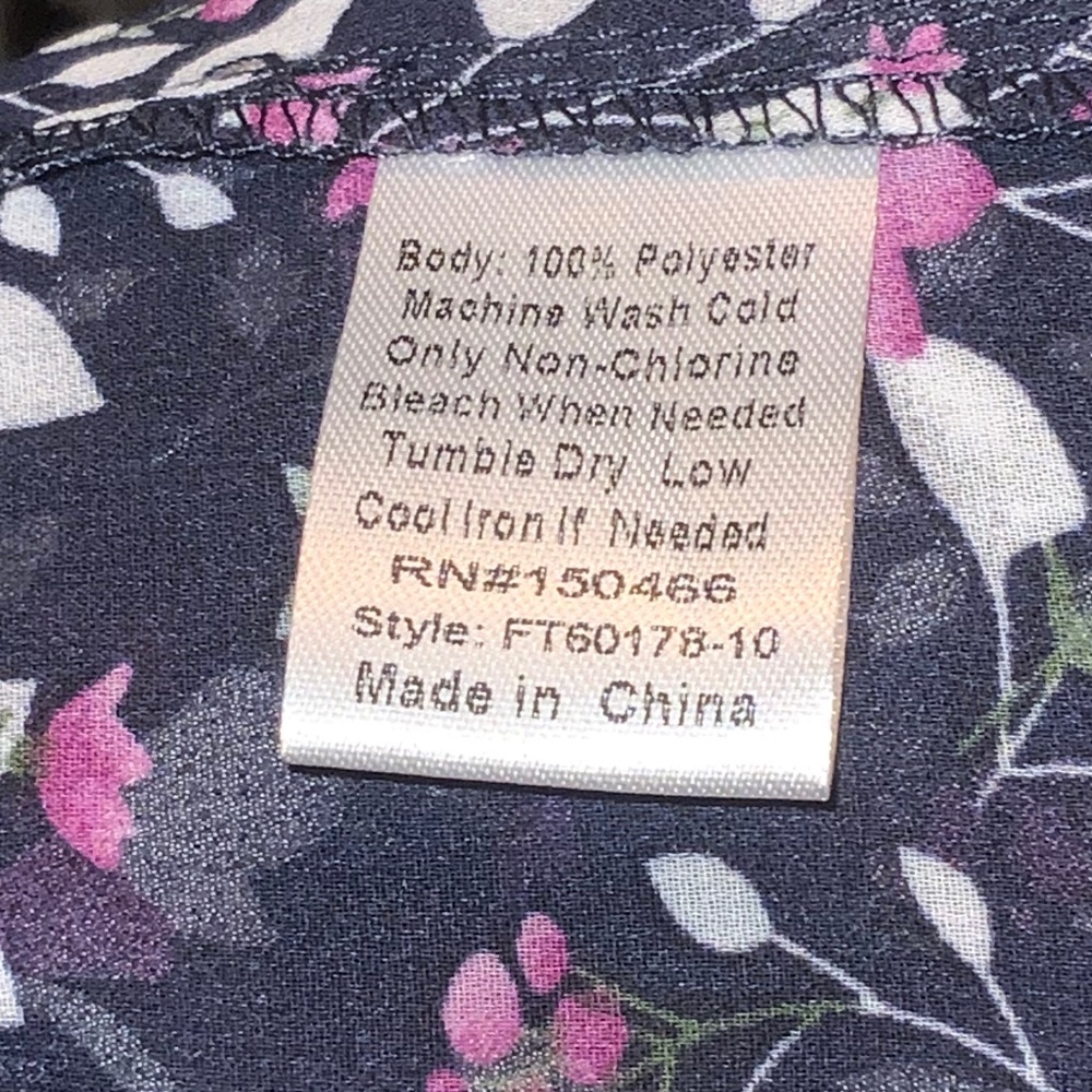 Fun 2 Fun Womens Blouse Size L - Picture 6 of 6